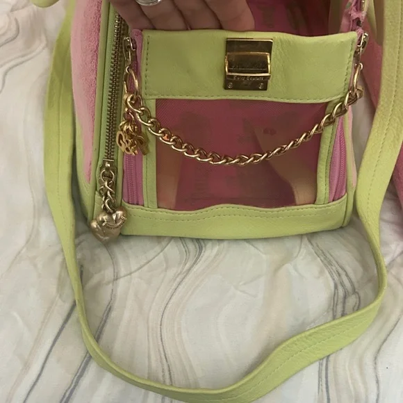 Juicy Couture Pink and Lime Pet Carrier - Picture 8 of 17